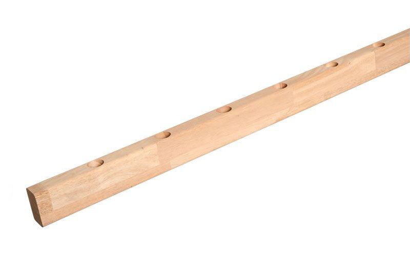 Bovenregel balustrade rubberwood 1620 mm